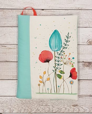 Рисувана подвързия за книга "Арт цветя"