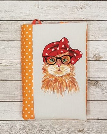 Рисувана подвързия за книга "Котка кокетка"
