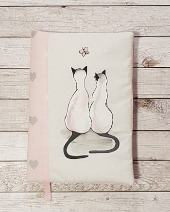 Рисувана подвързия за книга "Сиамски котки"