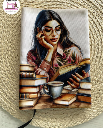 Елегантна подвързия „Дама чете книга“